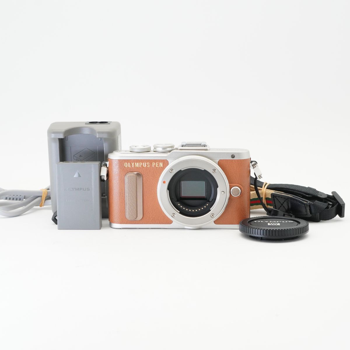 訳あり OLYMPUS オリンパス PEN E-PL8 ブラウン ミラーレス一眼カメラ #f270AA11025