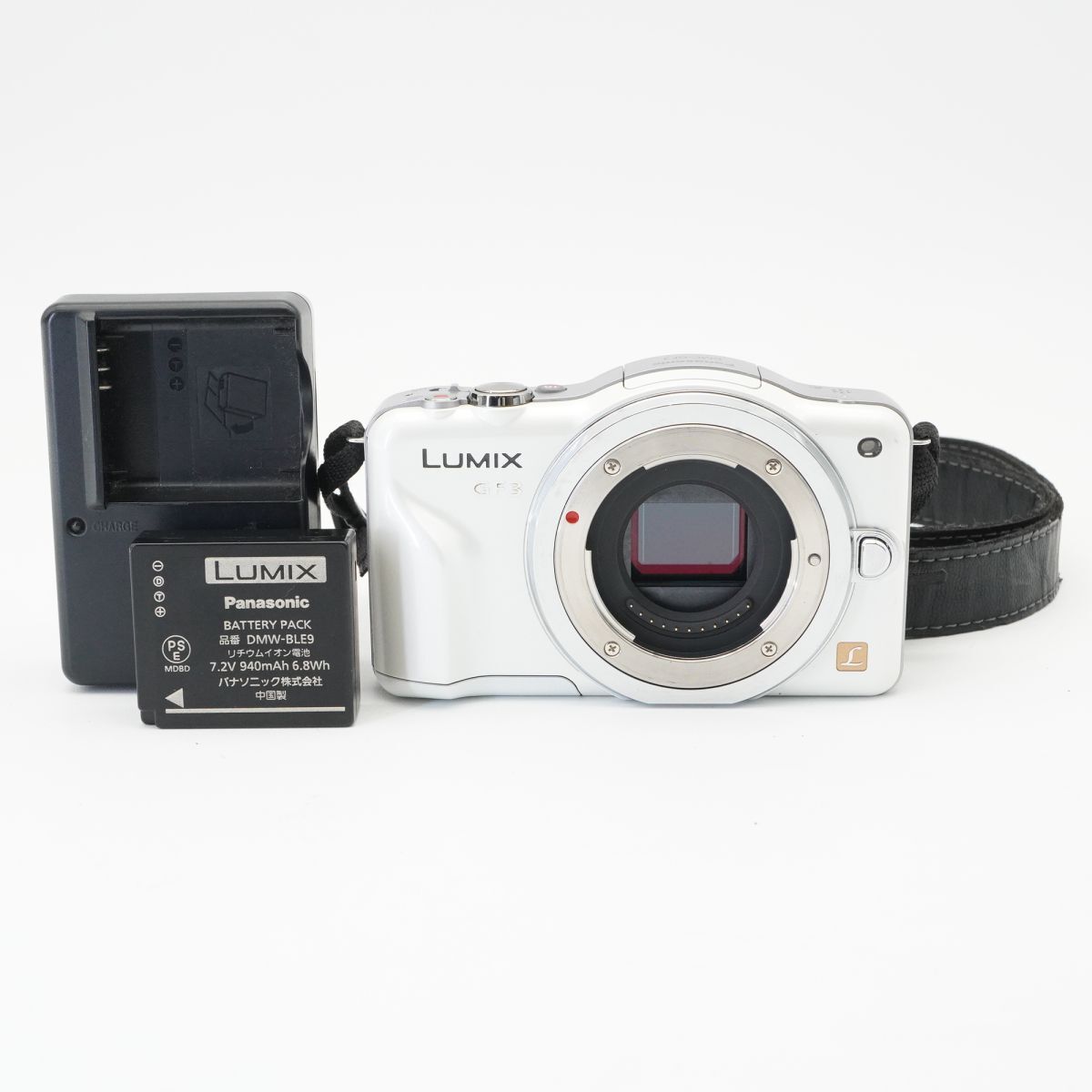 良品 動作確認済 Panasonic パナソニック DMC-GF3 ホワイト ミラーレス一眼カメラ #f90B3726
