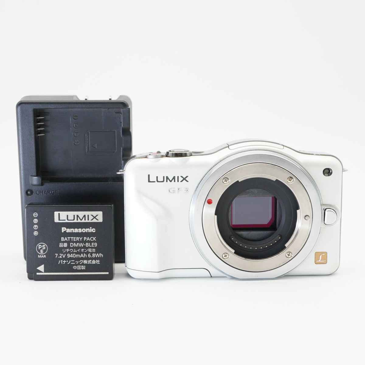良品 動作確認済 Panasonic パナソニック DMC-GF3 ホワイト ミラーレス一眼カメラ #f0B3698