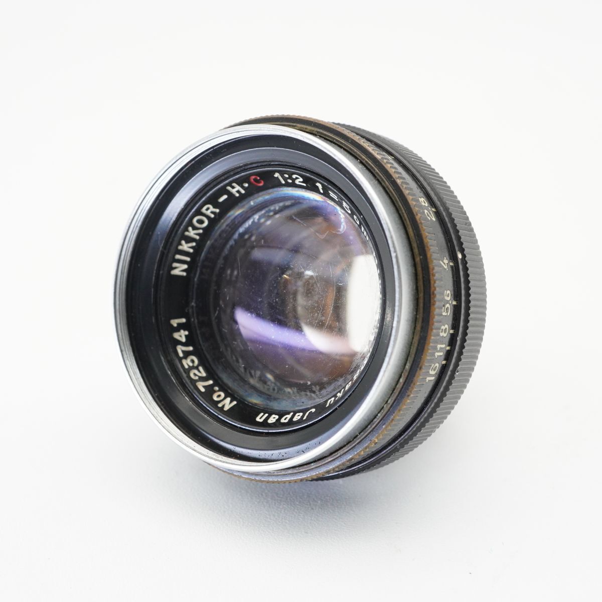 現状品 Nikon ニコン NIKKOR-H (.C) 50mm F2 Sマウント 単焦点レンズ #f45B3896