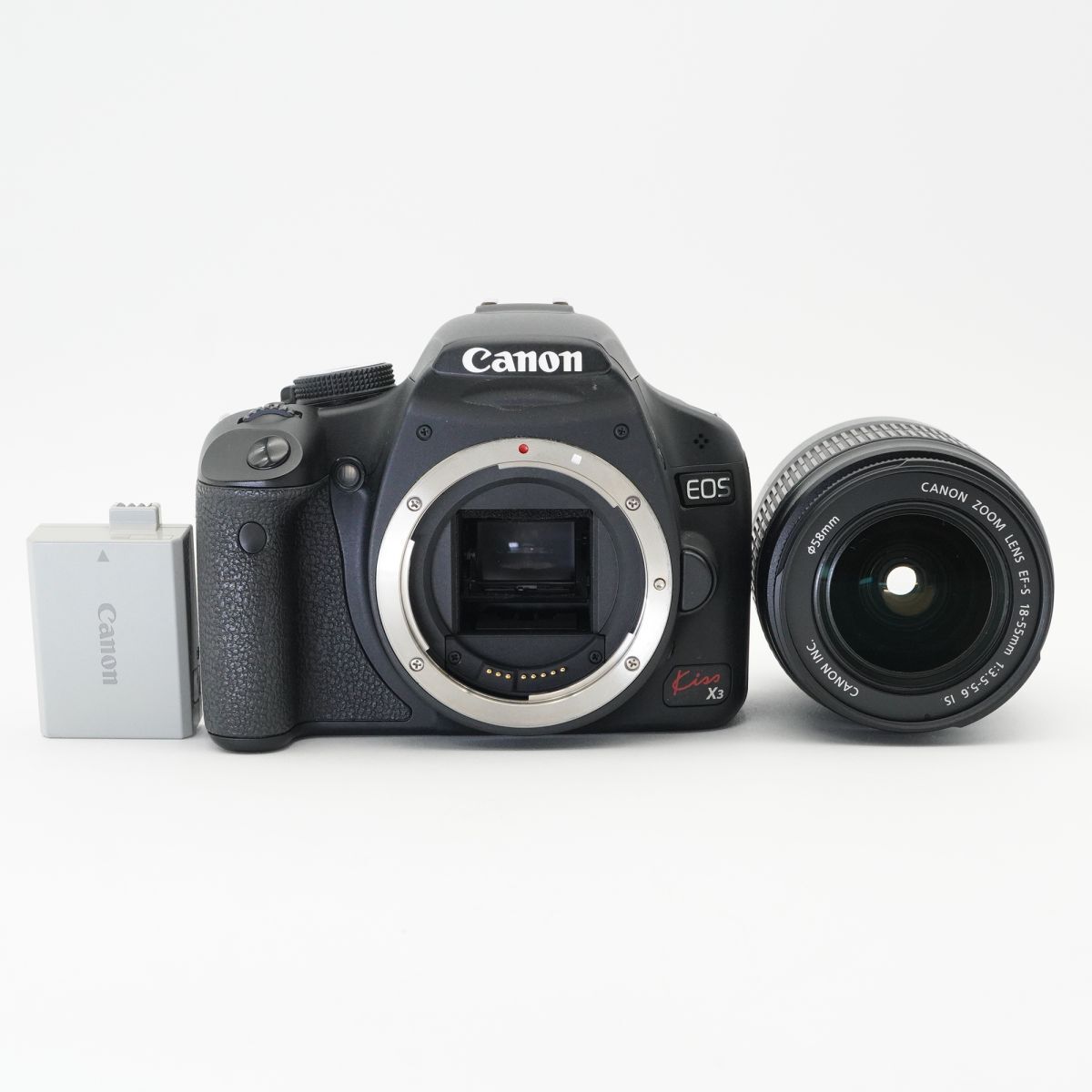 良品 動作確認済 Canon キヤノン EOS Kiss X3 EF-S 18-55mm F3.5-5.6 IS デジタル一眼レフカメラ #f67B3949