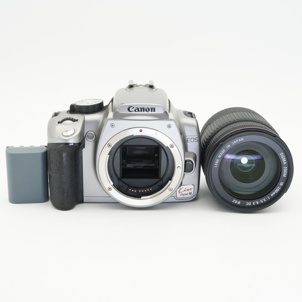 良品 動作確認済 Canon キヤノン EOS Kiss Digital N シグマ 18-200mm F3.5-6.3 DC デジタル一眼レフカメラ #f11B3951