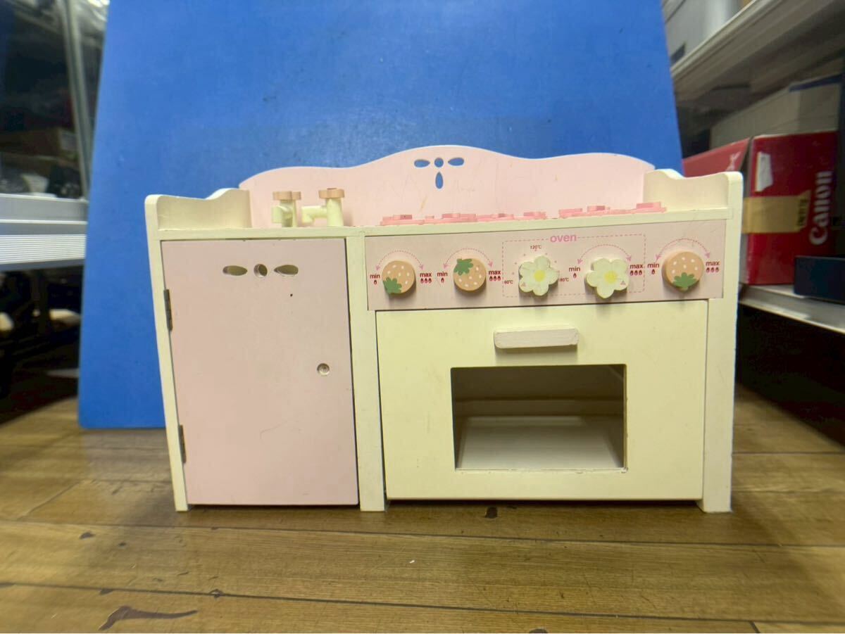 マザーガーデン おままごとキッチン いちごモチーフキッチン△C9105△