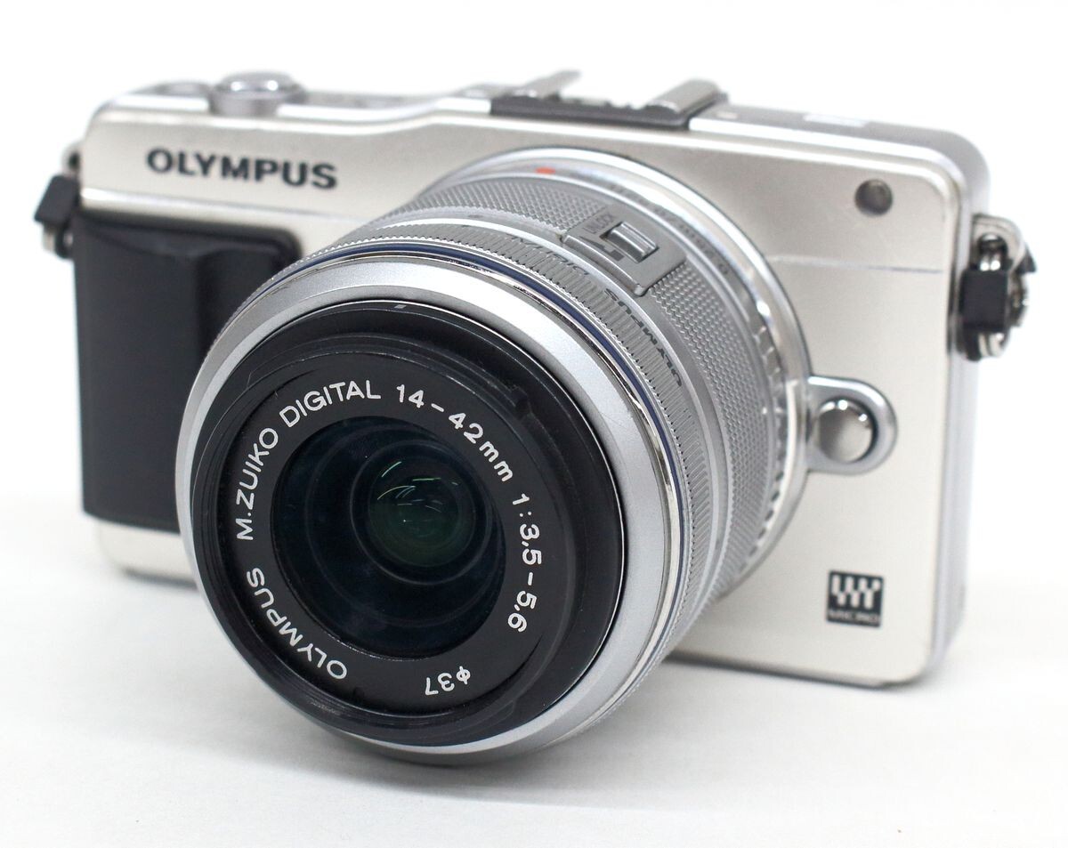 ◆ OLYMPUS ミラーレス一眼カメラ PEN Mini E-PM2 レンズ M.ZUIKO 14-42mm F3.5-5.6 ◆NHC10465