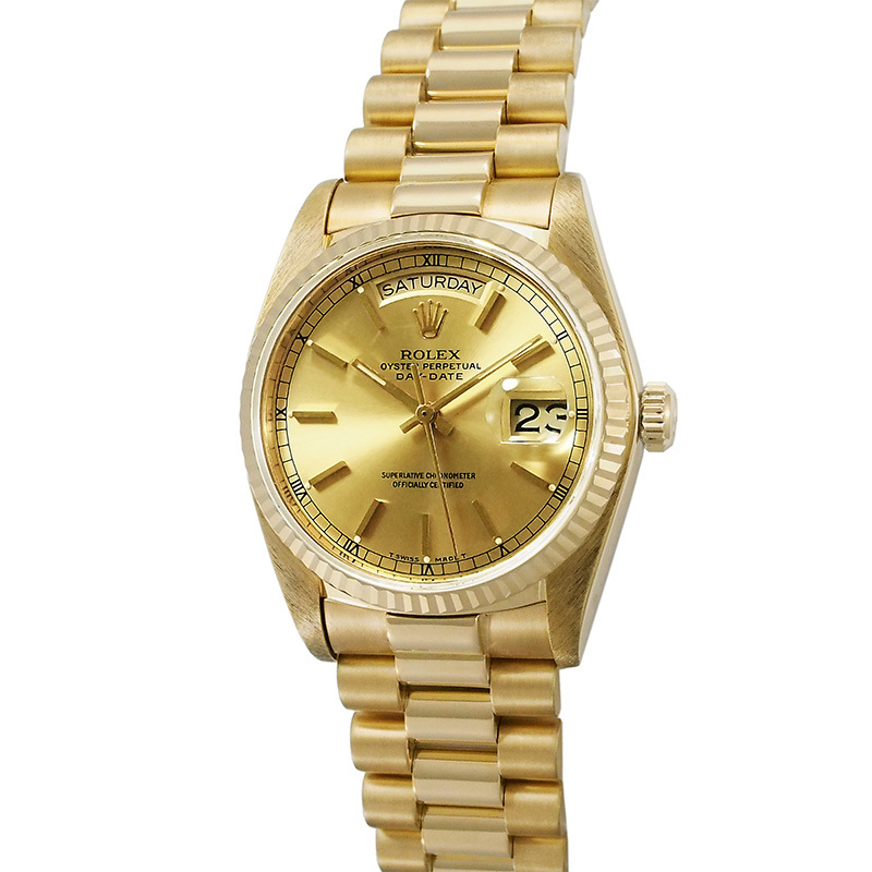 ◆ミウラ◆ ロレックス ROLEX デイデイト K18YG メンズ 自動巻 仕上/OH済 75番(1982年頃) 18038