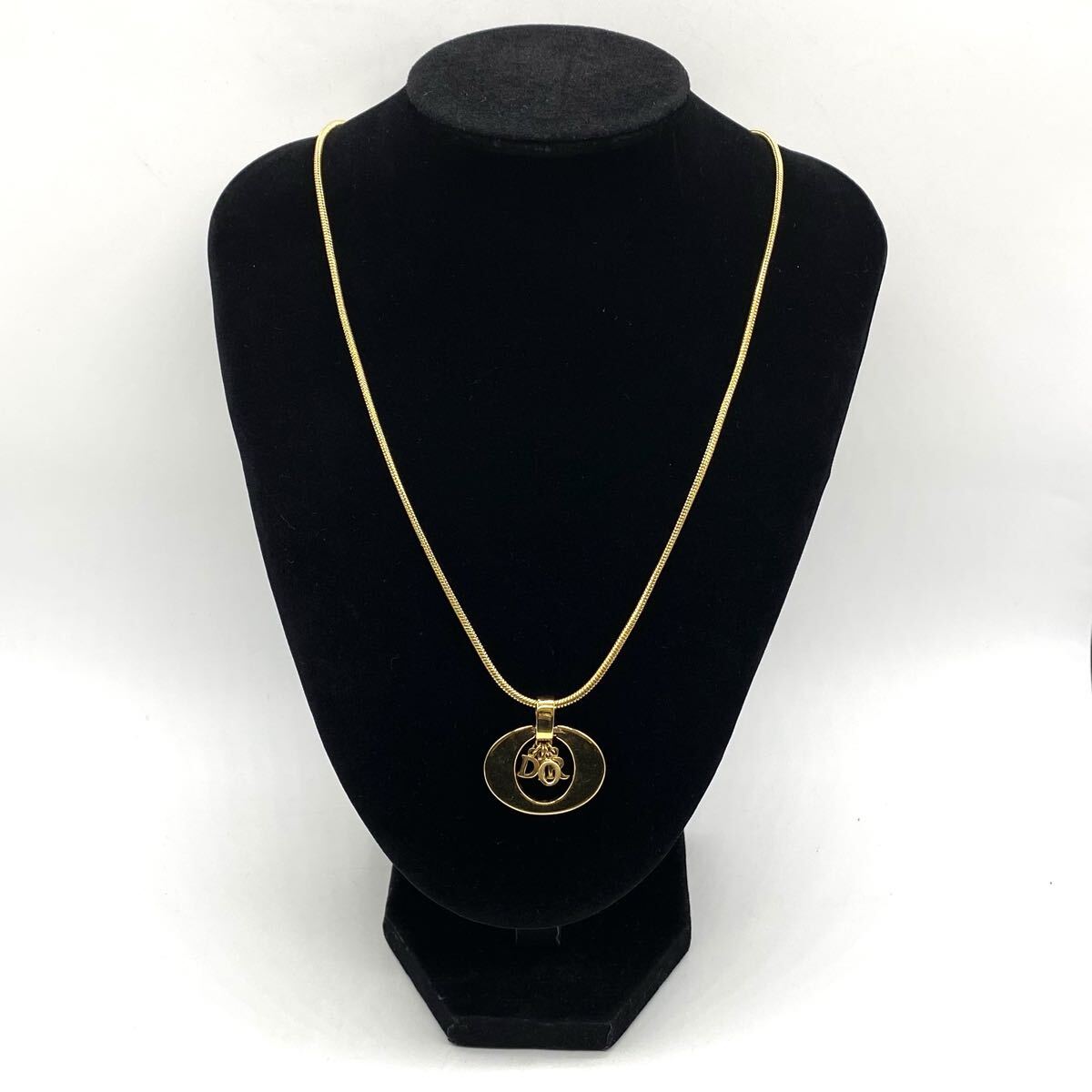 【5T29】1円スタート Christian Dior クリスチャンディオール ネックレス ゴールドカラー アクセサリー 重さ 約21.2g 長さ 約54cm