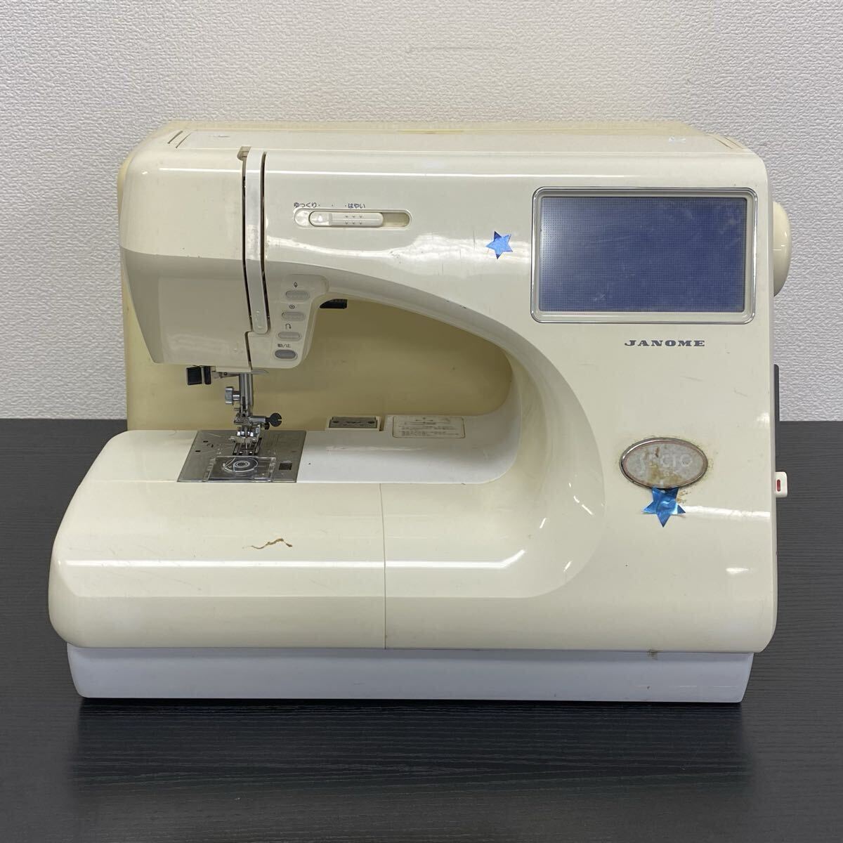 【5山85】1円スタート JANOME 9000 SECIO ジャノメ セシオ ミシン コンピューターミシン 手芸 裁縫 ハンドクラフト 通電確認済み