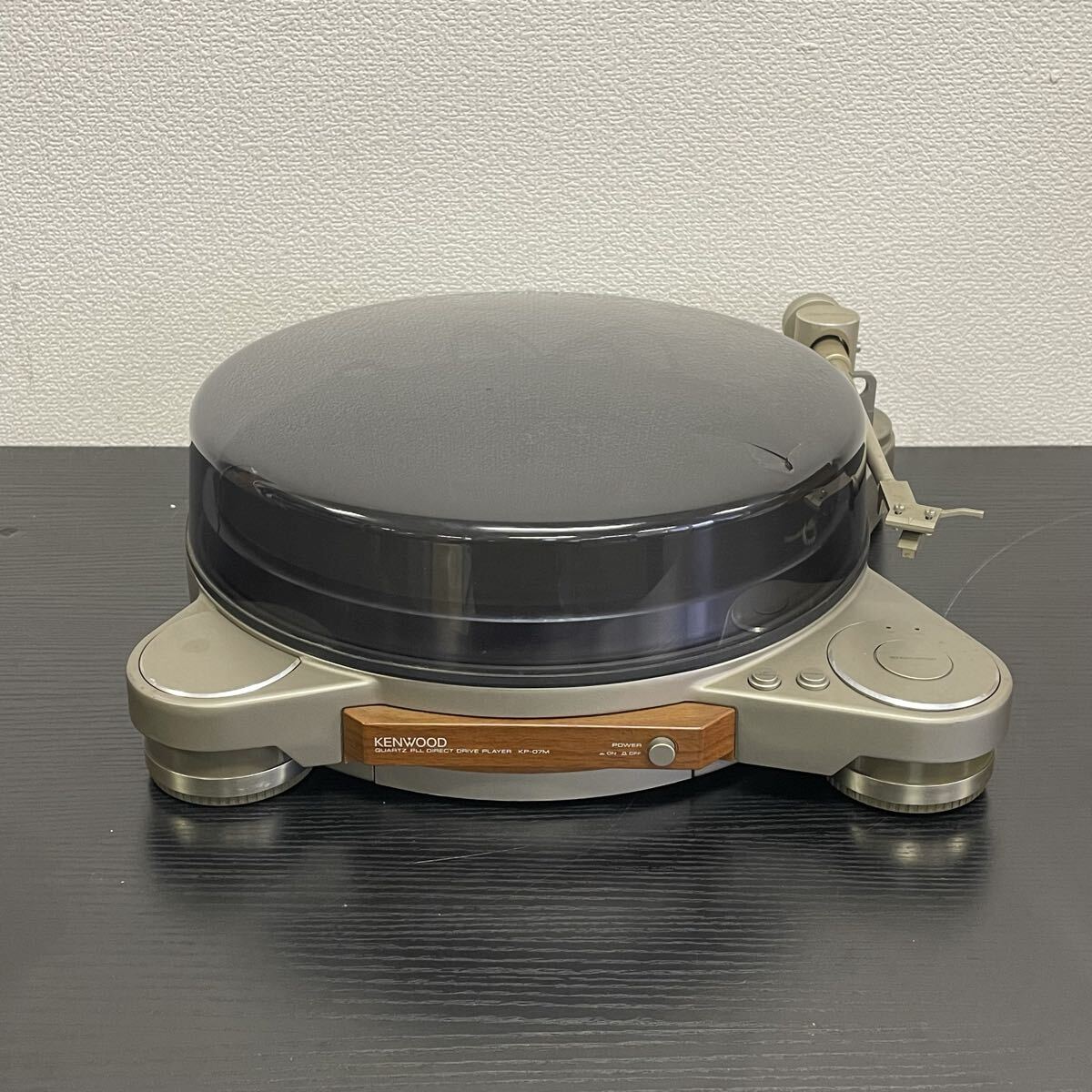 【5M67】1円スタート KENWOOD QUARTZ PLL DIRECT DRIVE PLAYER KP-07M ケンウッド レコードプレーヤー ターンテーブル 音響機器 通電確認済