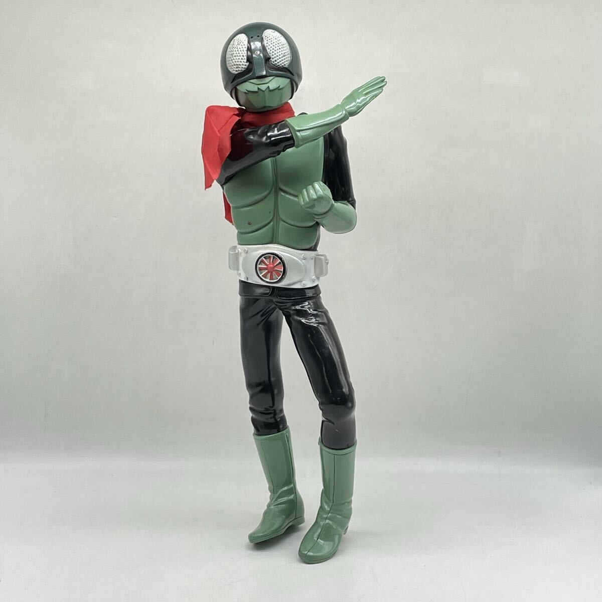 【5U35】1円スタート BANDAI 仮面ライダー 1号(旧1号) 京本コレクション1 ビックサイズ ソフビ フィギュア 全高約41cm 昭和レトロ 当時物