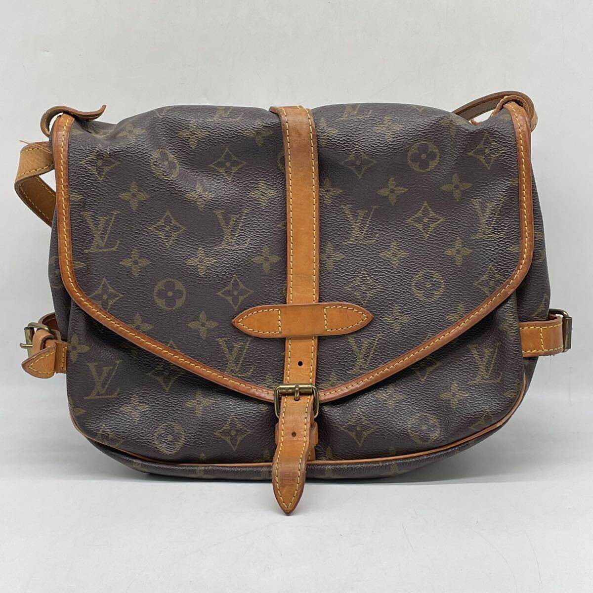 【5W65】1円スタート LOUIS VUITTON / AR1902 ルイヴィトン モノグラム ソミュール30 ショルダーバッグ バッグ 斜め掛け 鞄 ブラウン系