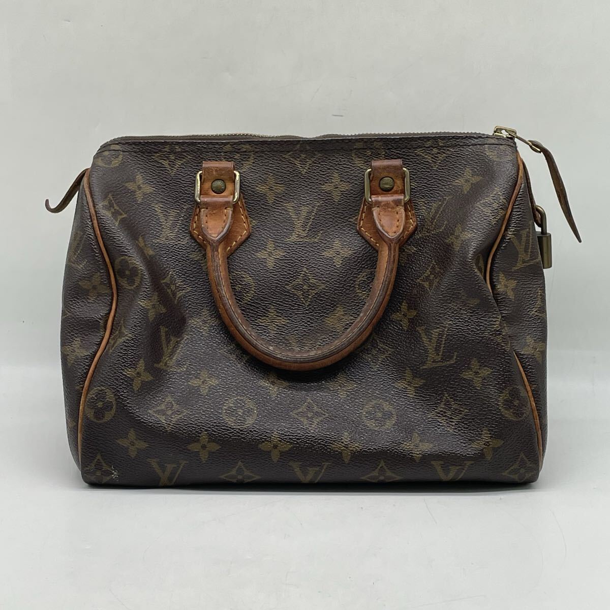【5白48】1円スタート LOUIS VUITTON / VI 0973 ルイヴィトン モノグラム スピーディ 25 ボストンバッグ ハンドバッグ 鞄 ブラウン系