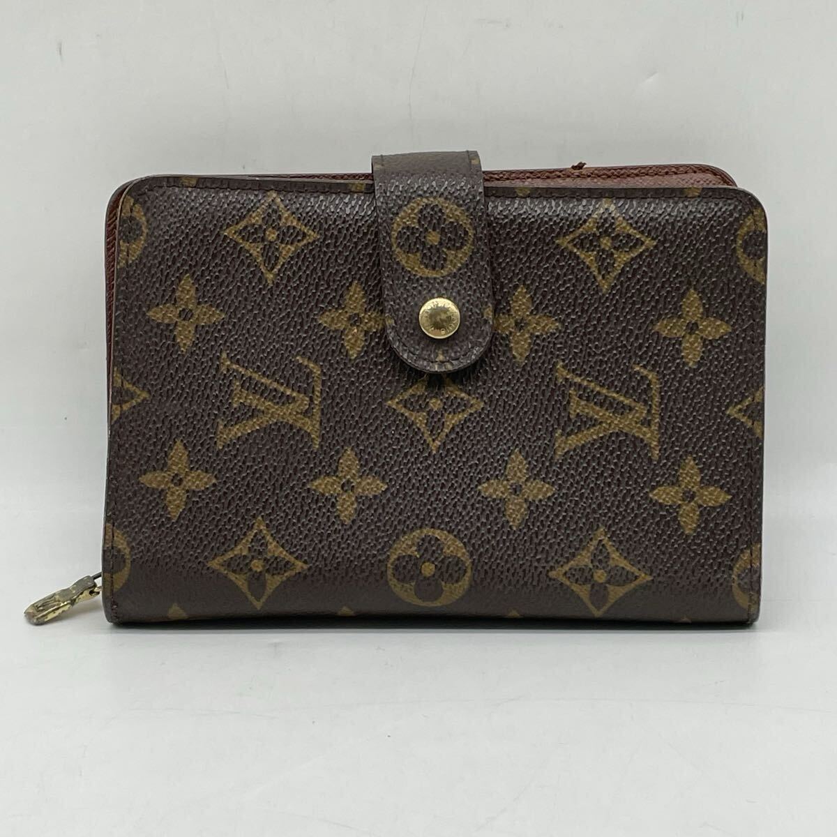 【5T44】1円スタート LOUIS VUITTON / SP1021 ルイヴィトン モノグラム ポルト パピエ ジップ 二つ折り財布 ウォレット ブラウン系