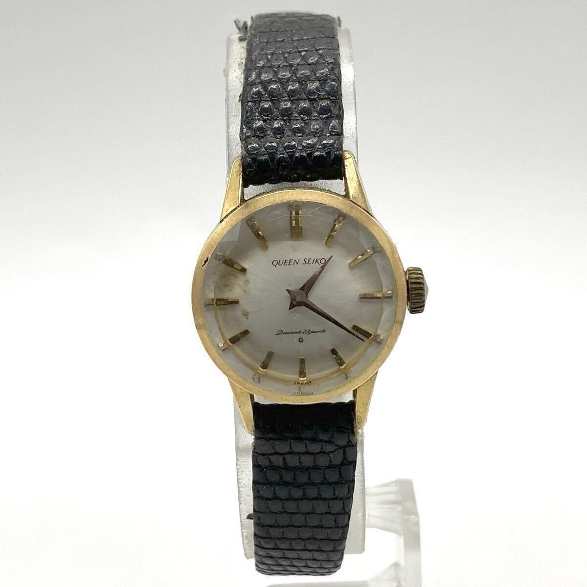 【5A29】1円スタート SEIKO QUEEN SEIKO 23JEWELS / 120672 セイコー クイーンセイコー 23石 QS 手巻き レディース ゴールドカラー 腕時計