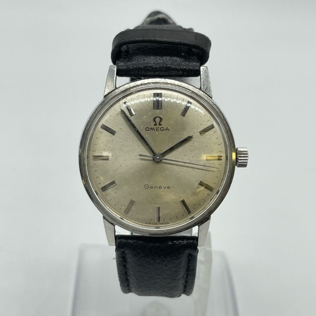 【5S11】1円スタートOMEGA Geneve sea master / cal.601 オメガ Ω ジュネーブ シーマスター 手巻き シルバーカラー 腕時計 メンズ