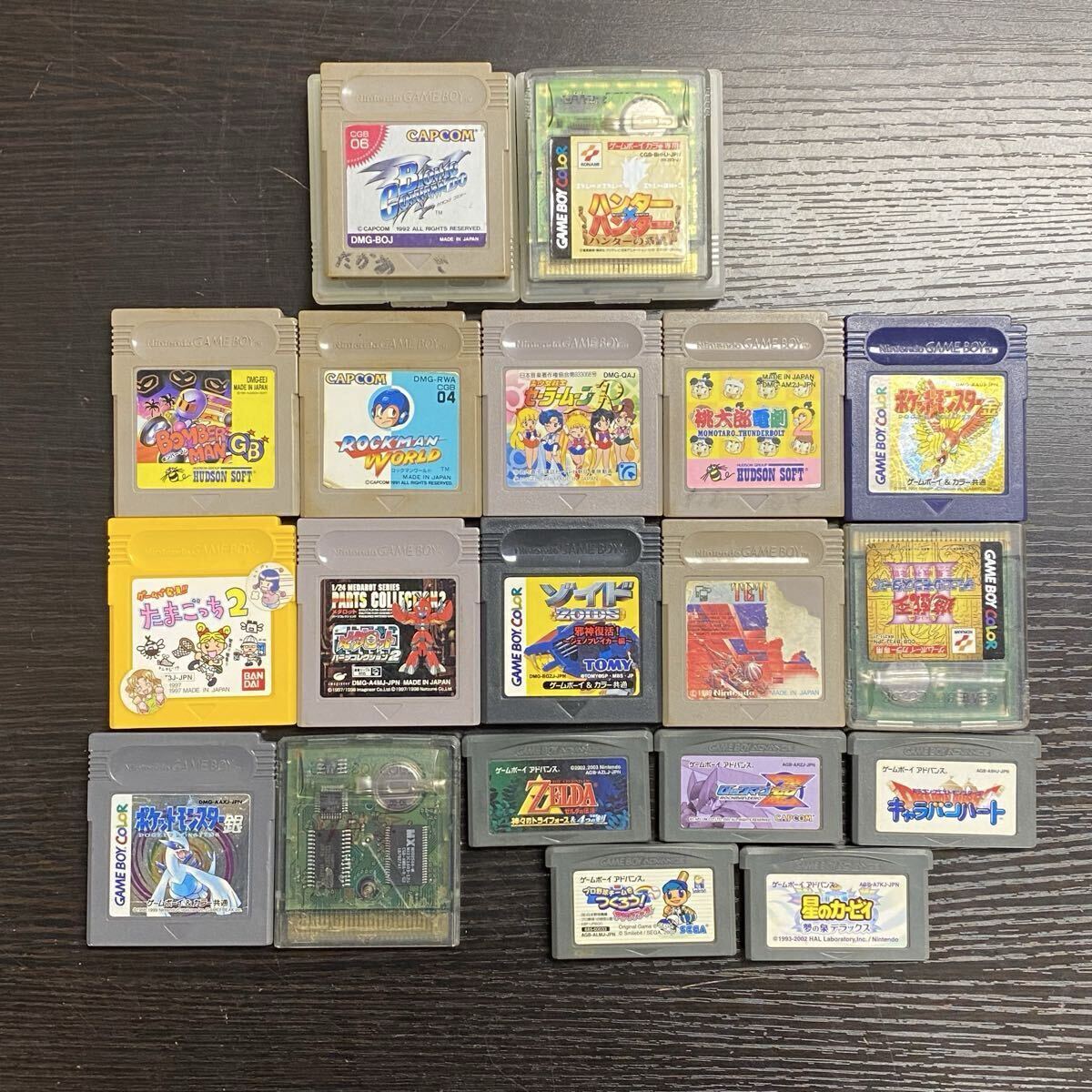 【5M84】1円スタート ゲームボーイ カラー アドバンス ソフト まとめて19点 ポケモン 銀 金 たまごっち 遊戯王 ハンターハンター 