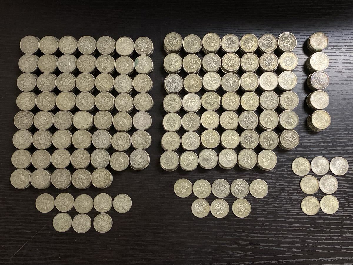 【5S46】1円スタート 100円 百円銀貨 東京オリンピック 稲穂 鳳凰 まとめて 1093枚 額面 109,300円 昭和 日本国 古銭 記念 硬貨 