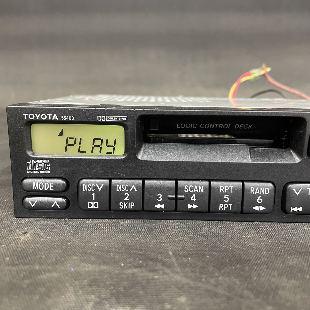 H4831 トヨタ純正 86120-2B530 テープデッキ カセットデッキ オーディオ プレイヤー　動作確認済