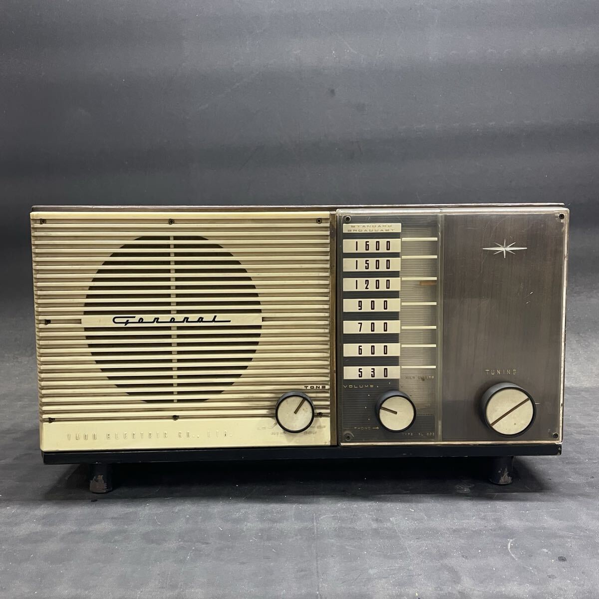 H4841 八欧電機　ゼネラル　SUPER RADIO 5L302 通電、ラジオ受信確認済