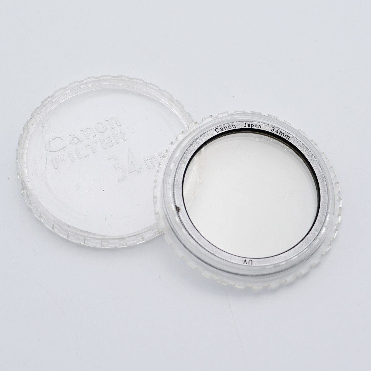 状態良好 Canon 34mm UV 薄枠 シルバー ケース付属 slim filter