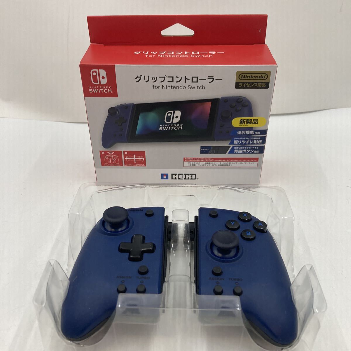 □ Nintendo Switch グリップコントローラー NSW-299 ブルー 任天堂 ニンテンドースイッチ NINTENDO ゲーム 箱有り 通電未確認