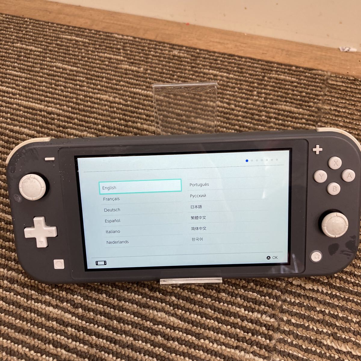 ◇ Nintendo Switch Lite HDH-001 ニンテンドースイッチライト 任天堂 ライト グレー ゲーム機 充電コード無し 通電確認済み