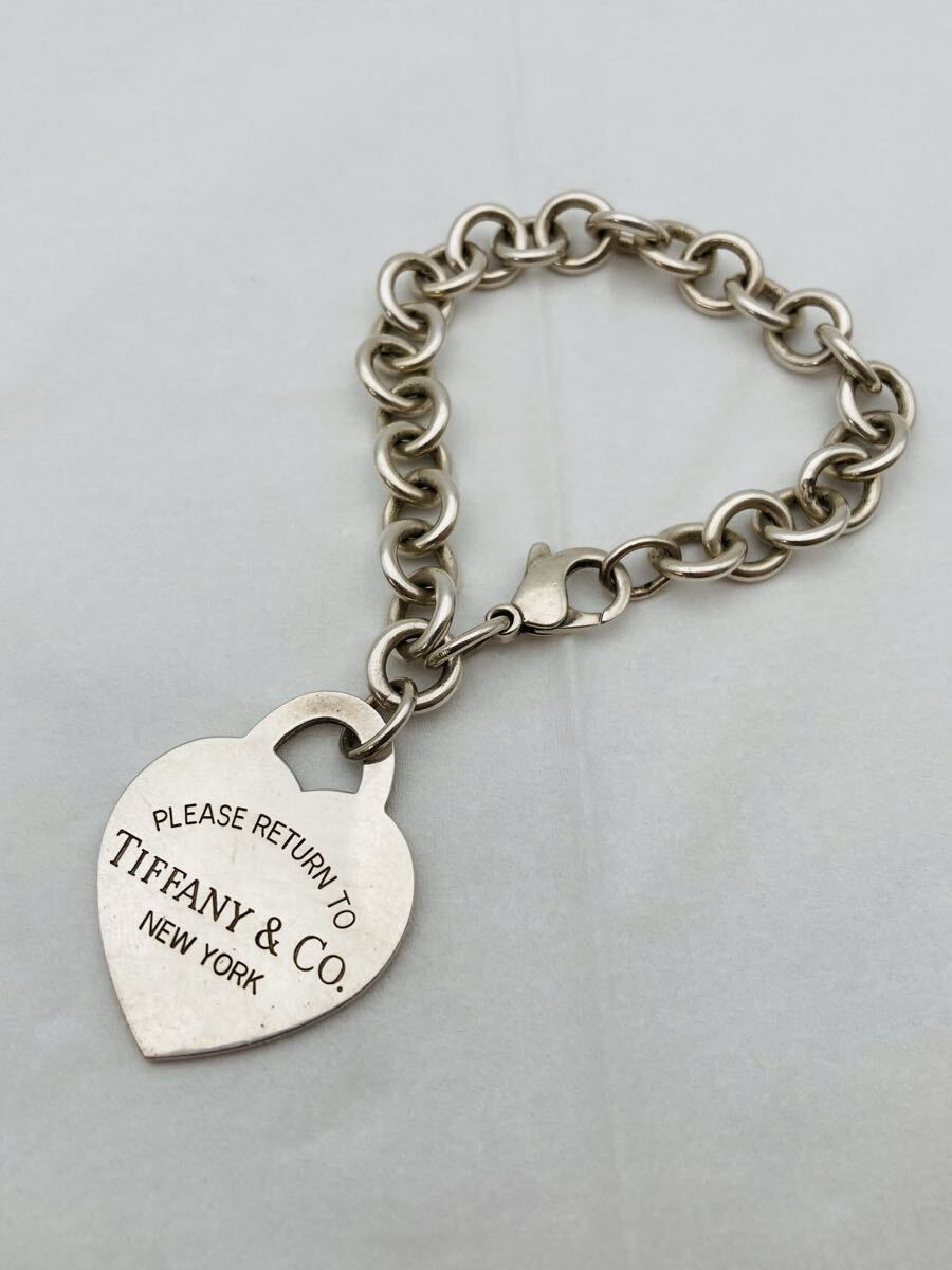 ◆ TIFFANY&Co. NEW YORK T&Co. 925 刻印有り ティファニー ハートタグ チェーンブレスレット アクセサリー ファッション 総重量約41.32g