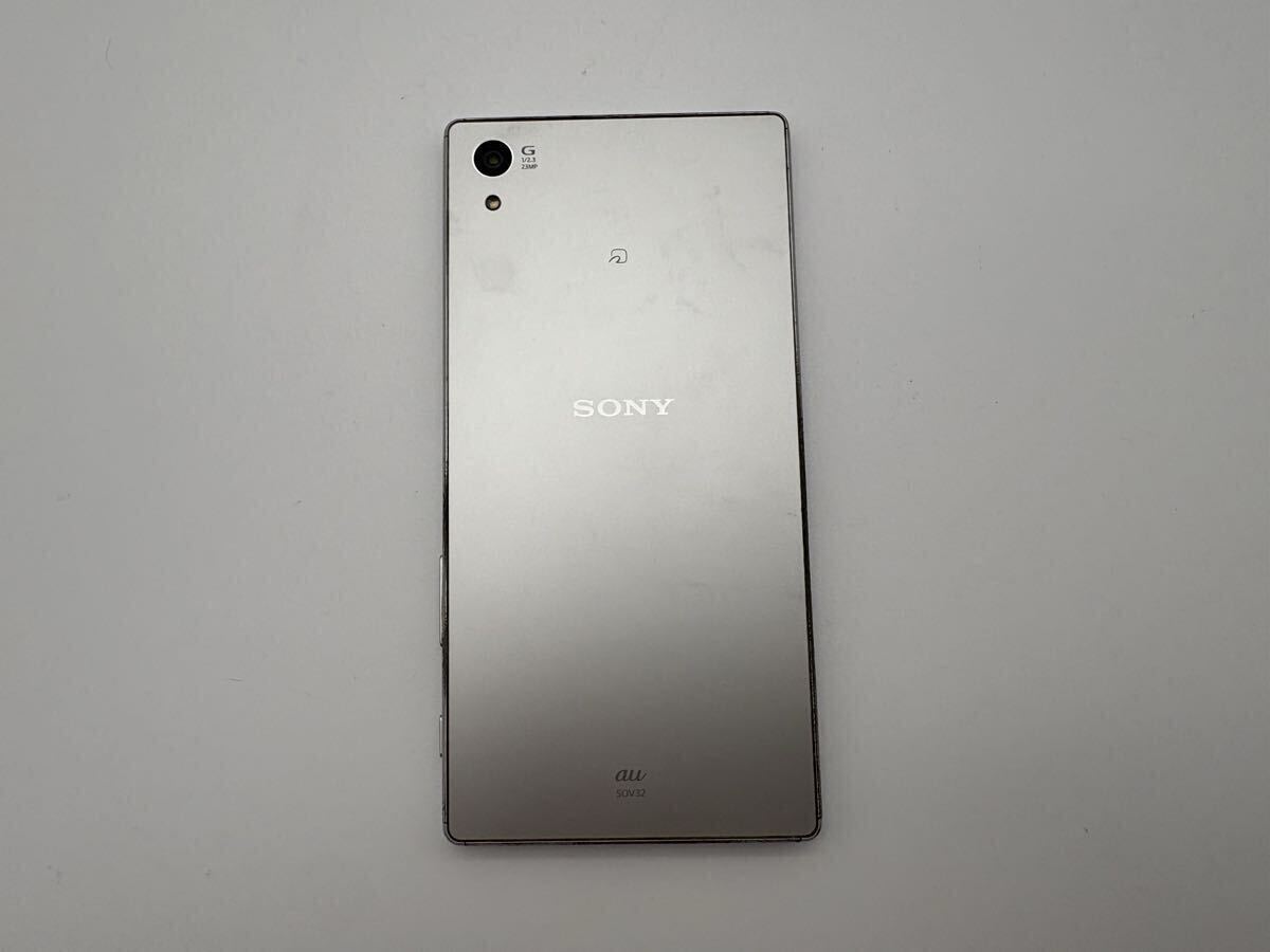 【1円スタート】SONY SOV32 XPERIA シルバー　スマートフォン　アンドロイド　Android 本体