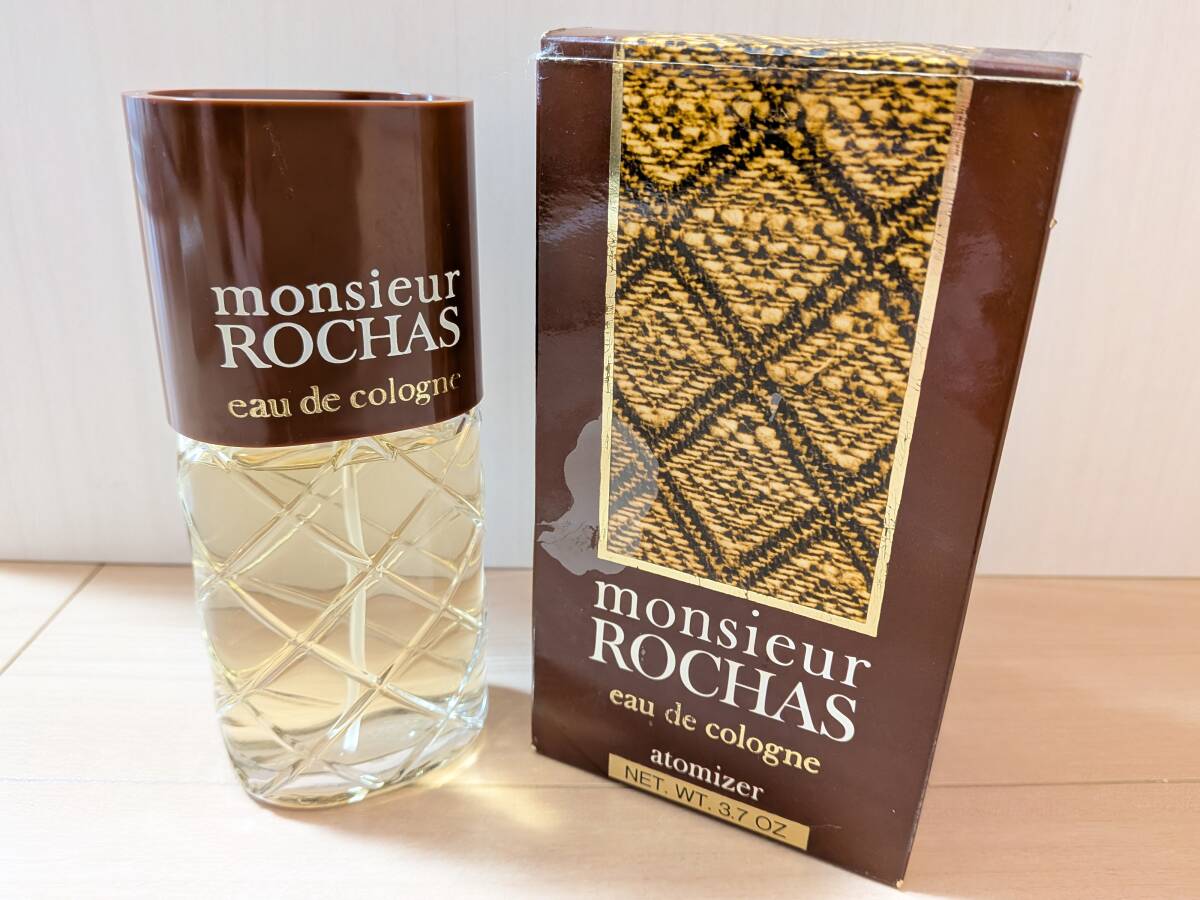 ROCHAS monsieur ロシャス ムッシュ メンズ香水 オーデコロン 108ml 3.7oz 中古品 残量多 外箱付◆28383
