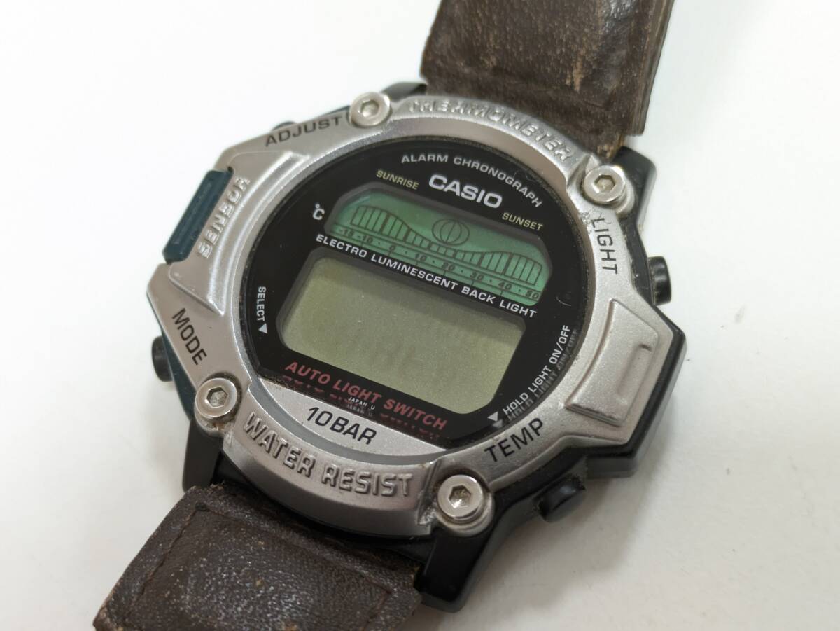 CASIO カシオ PRO TREK プロトレック PRT-11 クォーツ QZ デジタル メンズ 腕時計 動作未確認 ジャンク 中古 ◆31043