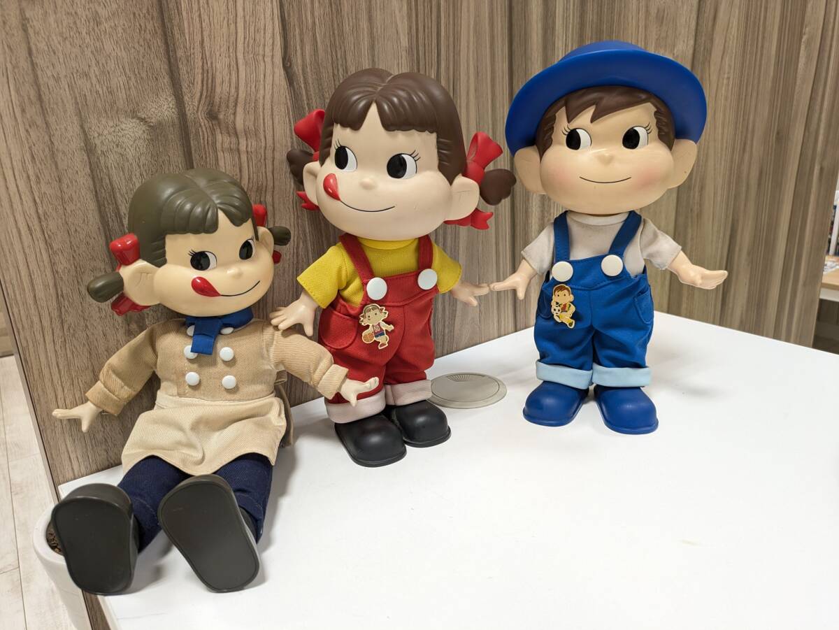 ペコちゃん人形　ポコちゃん人形 不二家 フィギュア　3個まとめ　中古◆31846