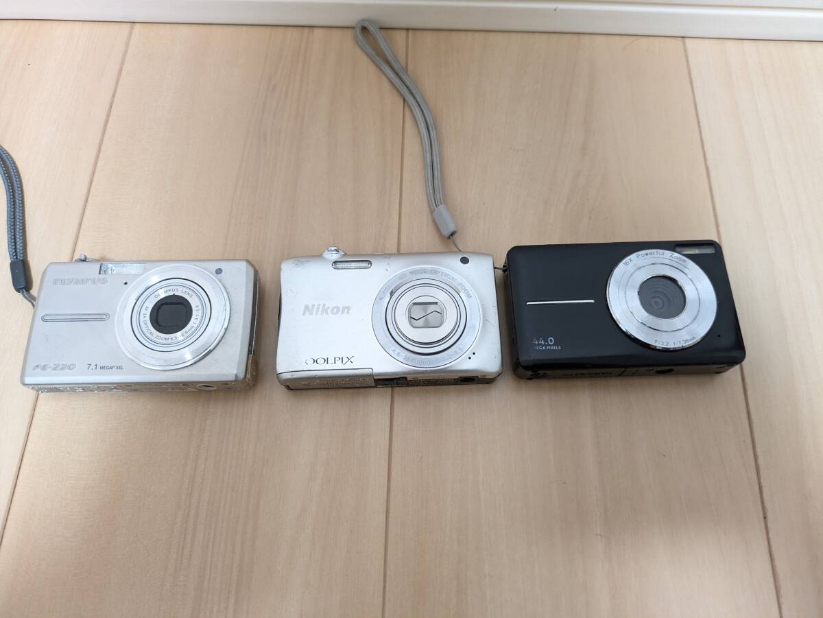 オリンパス FE-220、ニコン COOLPIX S2900、他 3個まとめ コンパクトデジタルカメラ ジャンク ジャンク品◆