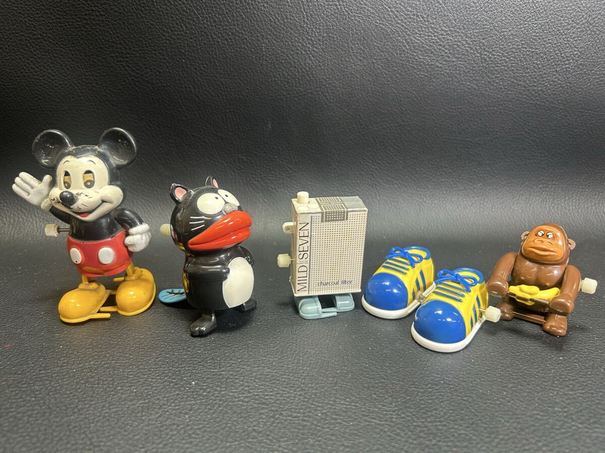 トコトコ ゼンマイ マイルドセブン ウナギイヌ ミッキー 昭和レトロ ディズニー ビンテージ 5個