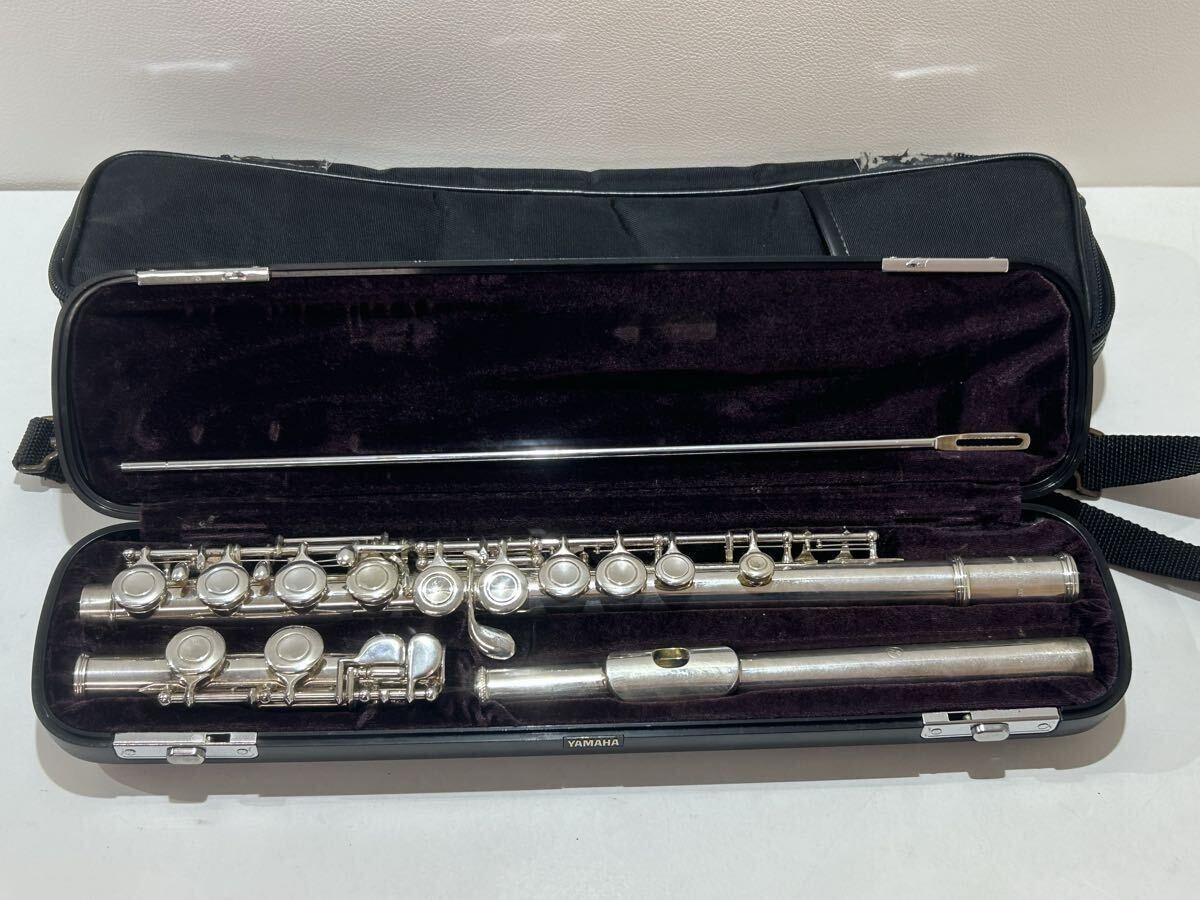 全 シルバー 925 刻印有 427g YAMAHA フルート 411 Ⅱ ヤマハ 管楽器 楽器 1887 ケース付 SILVER 現状品 