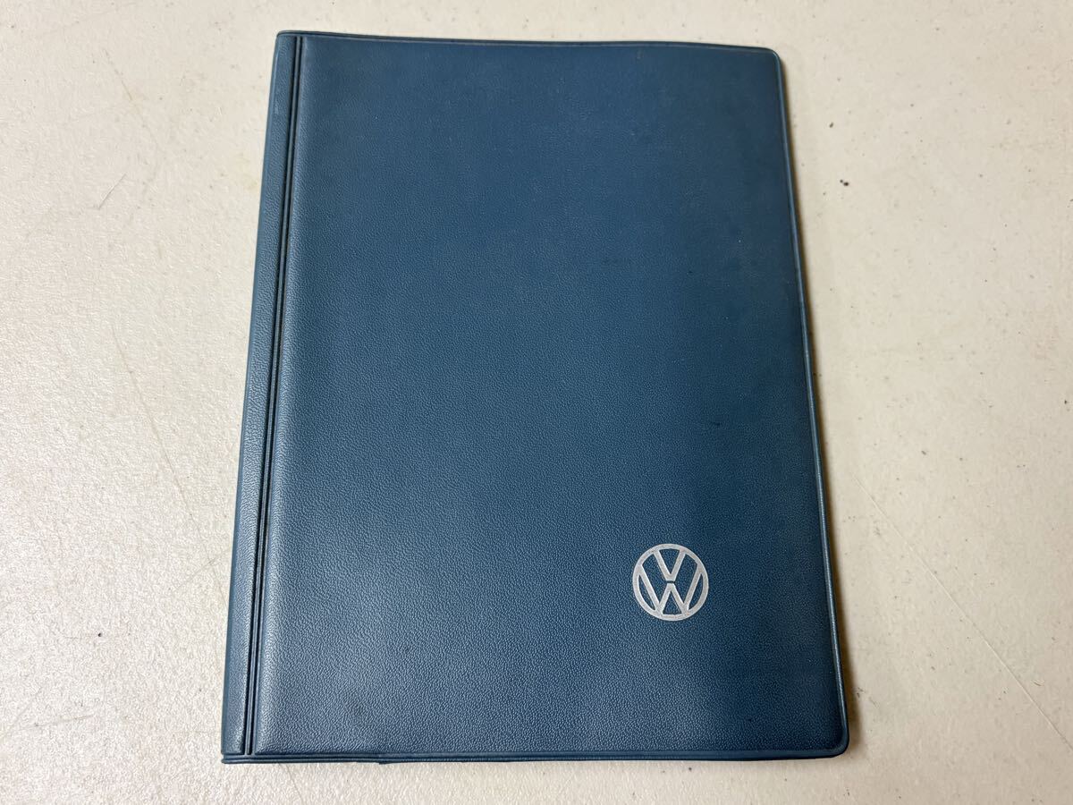 空冷　VW ビートル　オーバル　マニュアルカバー　取扱説明書入れ　50-60年代　当時モノ　オリジナル　ユーズドコンディション