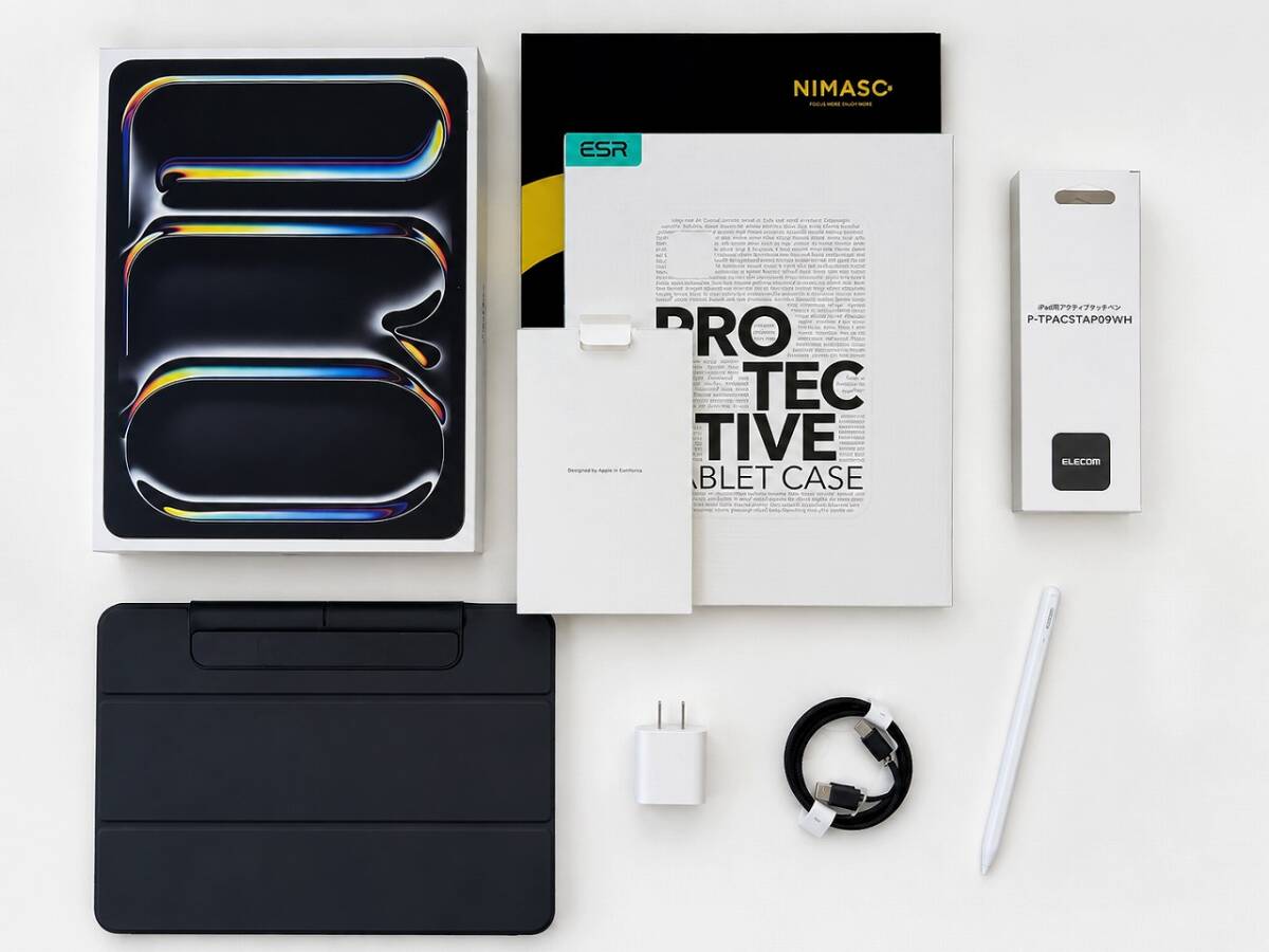 ★極上美品！iPad Pro 13インチM5 256GB Wi-Fiモデル スペースブラック+ケース★
