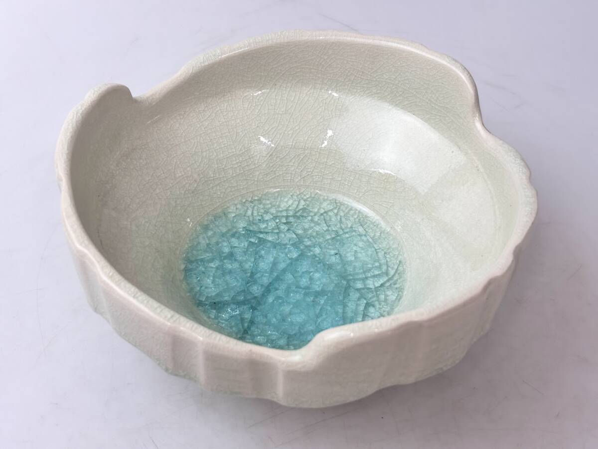生け花 花器 水盤 花生 フラワーベース いけばな 華道具 陶器 インテリア　[A26]