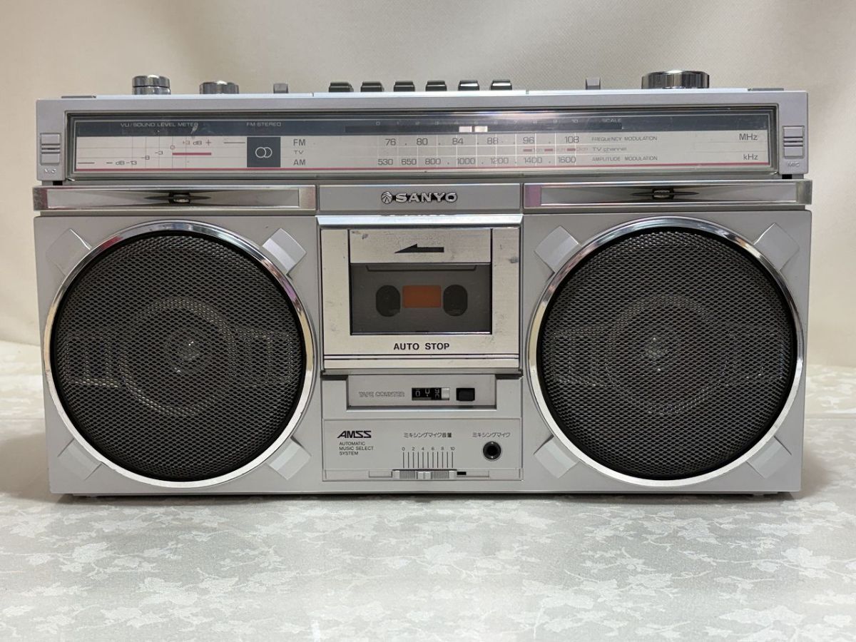 ★☆N16　SANYO　FM/AM　2BAND　STEREORADIO　CASSETTE　RECORDER　MR-X1　ジャンク品☆★