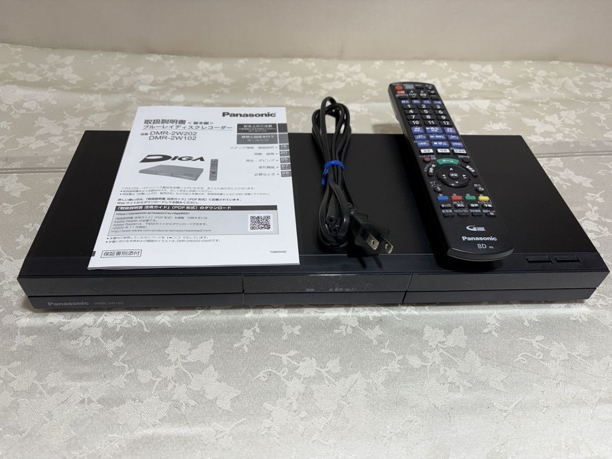 ★☆N5　パナソニック　ブルーレイディスクレコーダー　2023年製　DMR-2W102　中古品☆★
