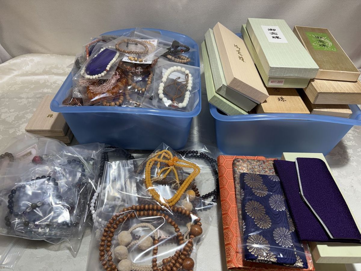 ★☆N37　仏具　御念珠・数珠・天然石　ブレスレットまとめ　未使用中古品混載☆★
