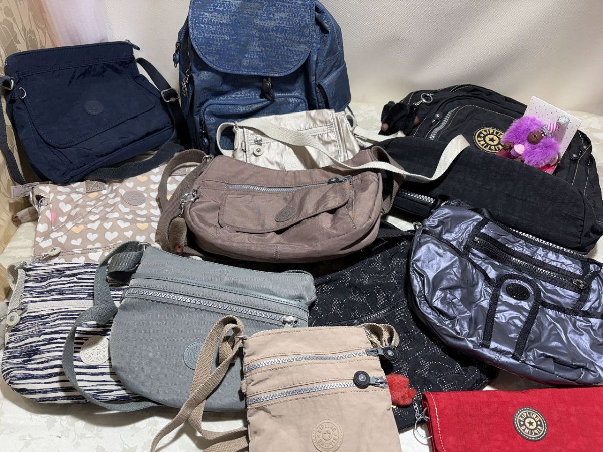 ★☆Ｌ977　KIPLING　バッグ・ポーチ・リュックサック　まとめ　中古品☆★