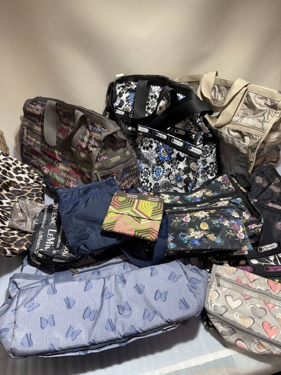 ★☆L908　LESPORTSAC　バック・ポーチまとめ　19点　中古品☆★