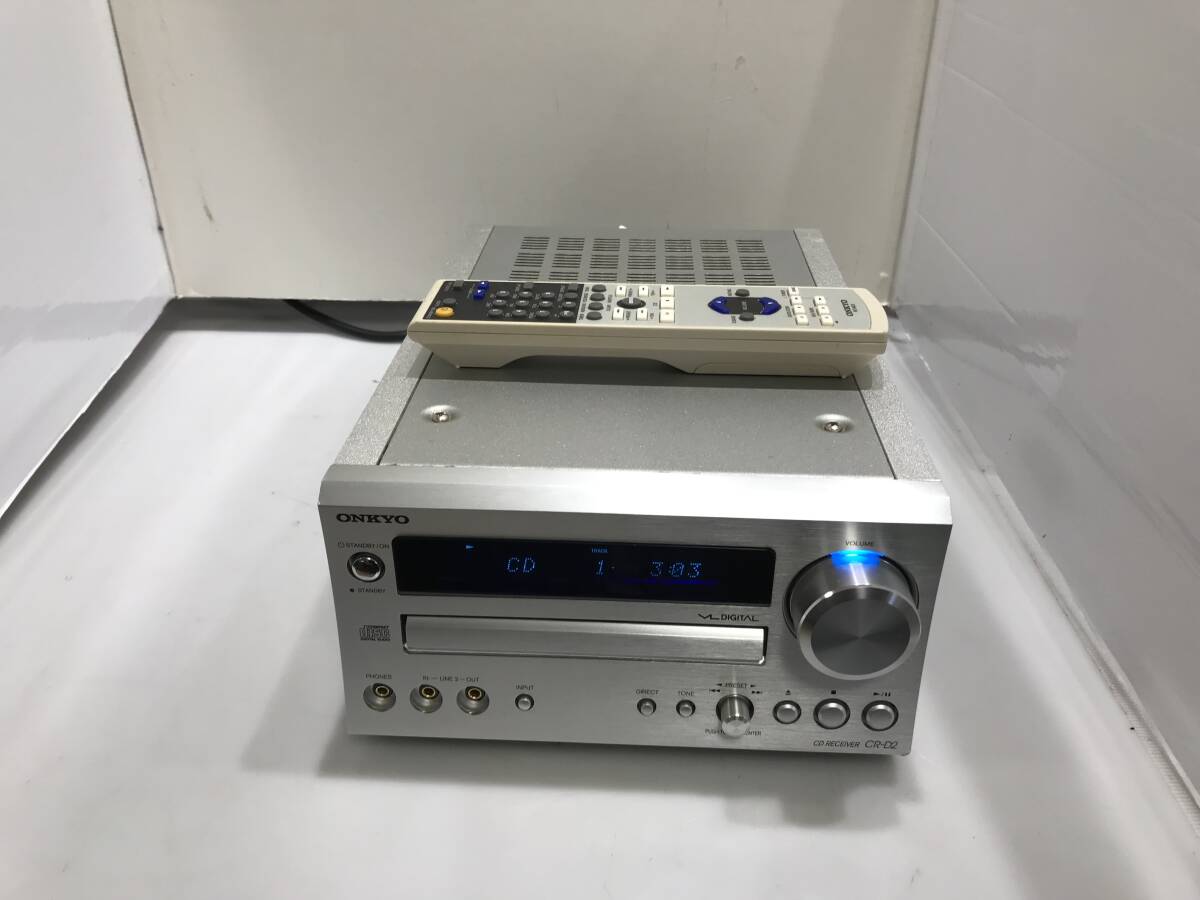 ONKYO オンキョー CDレシーバー CR-D2　リモコン付　中古品Z903