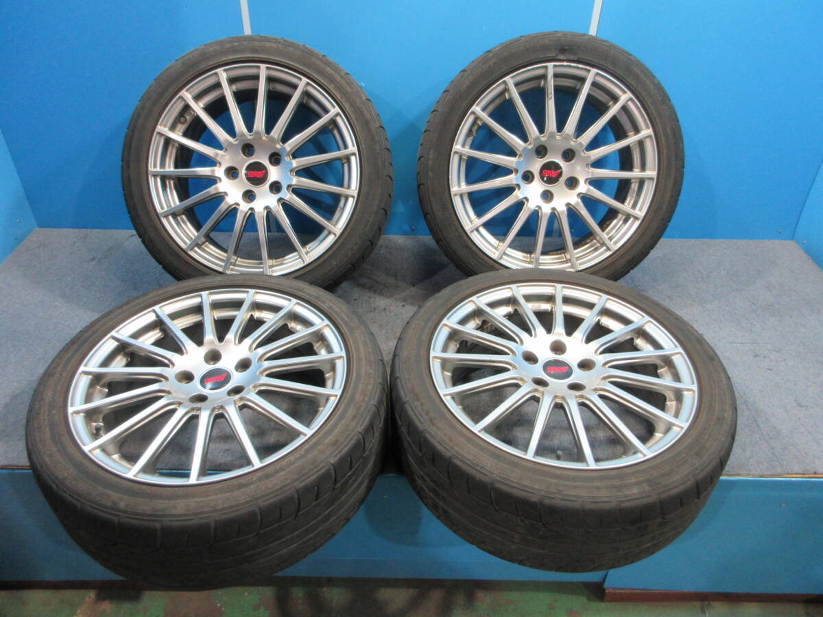 SUBARU　レヴォーグ　VMG　STI　18インチ　5穴　7.5J　PCD114.3　55　1台分　 中古
