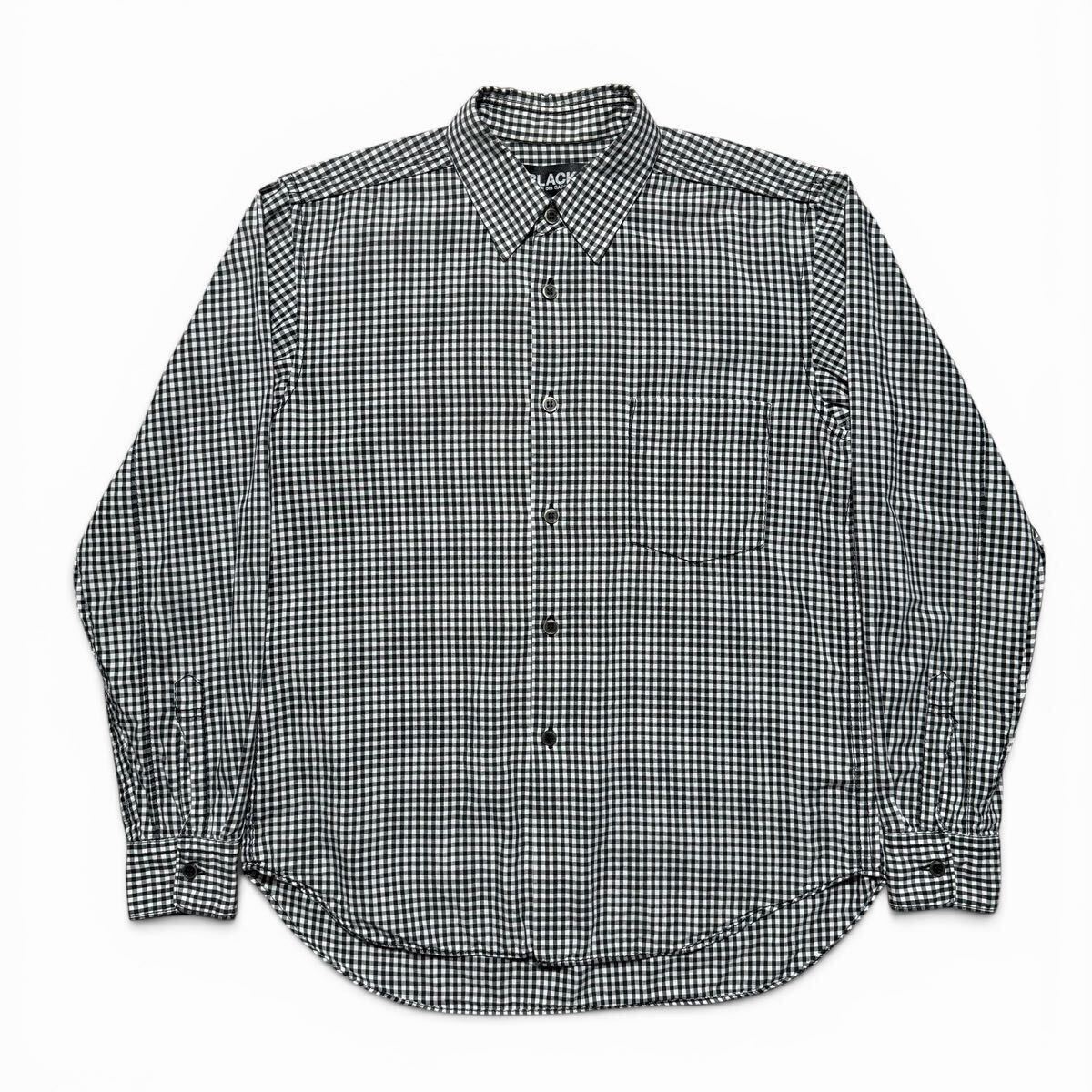 BLACK COMME des GARCONS plaid shirt Japanese label archive collection vintage Rei Kawakubo コムデギャルソン 長袖シャツ
