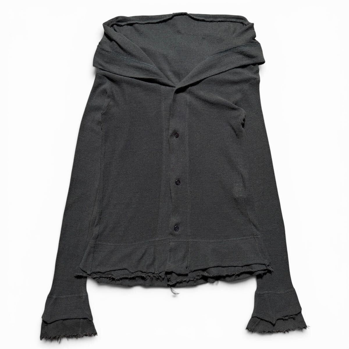 07SS Y’s distressed layered knit cardigan Yohji Yamamoto Japanese label archive collection vintage 00s ワイズ ヨウジヤマモト