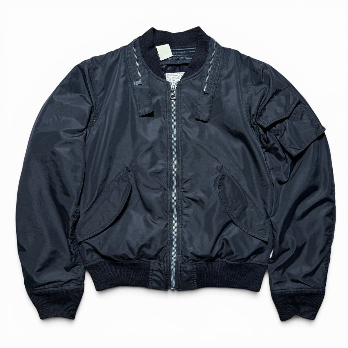 00s N. HOOLYWOOD zip gimmick MA-1 Japanese label archive collection vintage military 90s エヌハリウッド ジップ ブルゾン