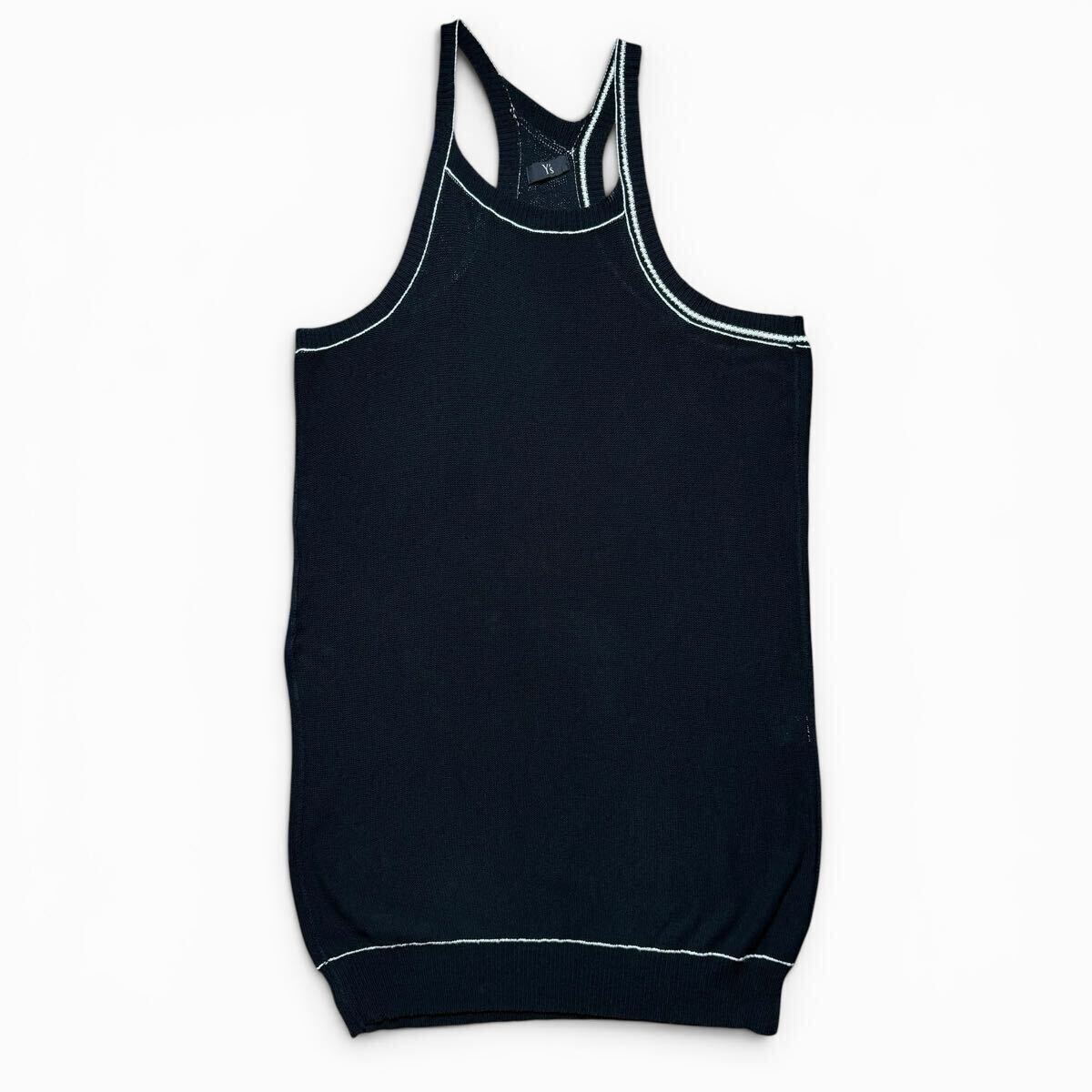 18SS Y’s racerback over-sized knit sweater Yohji Yamamoto archive collection vintage ワイズ ヨウジヤマモト オーバーサイズ ニット