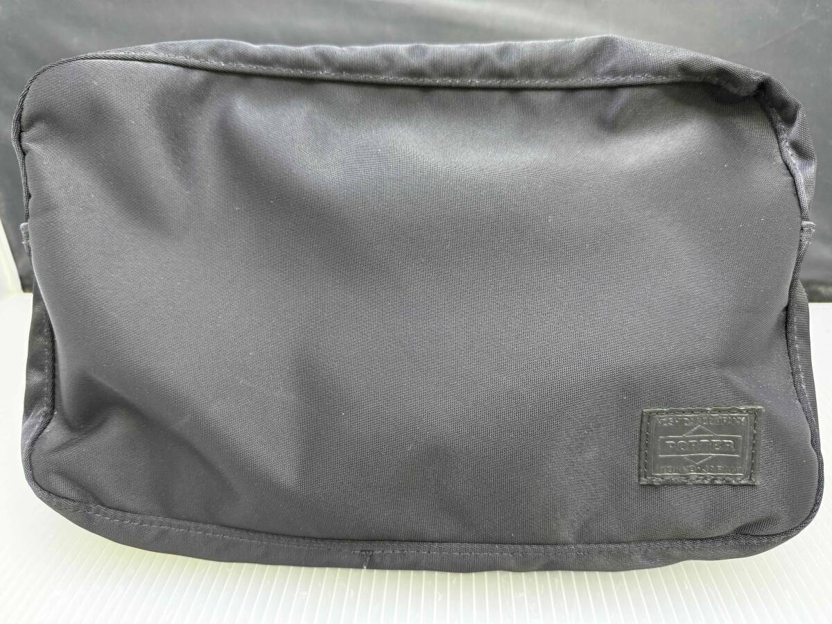 PORTER■ポーター 吉田カバン ポーチ ナイロン ボディ バッグウエスト ウエストバッグ 斜め掛け ブラック 黒 ■中古品