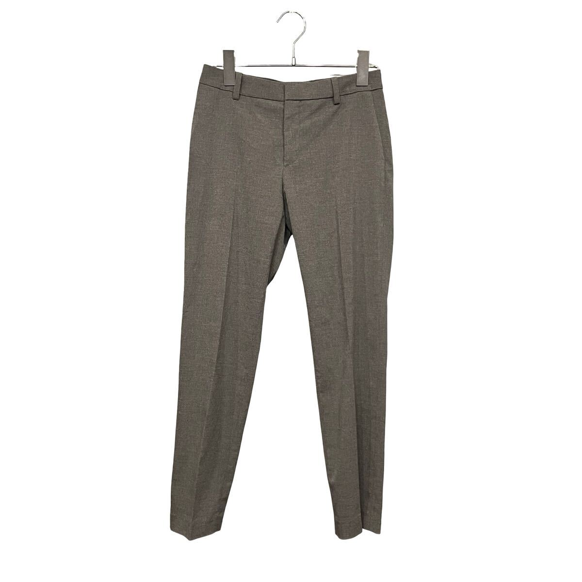 ※1 UNIQLO ユニクロ テーパードパンツ スラックス グレー センタープレス ストレッチ素材 S相当
