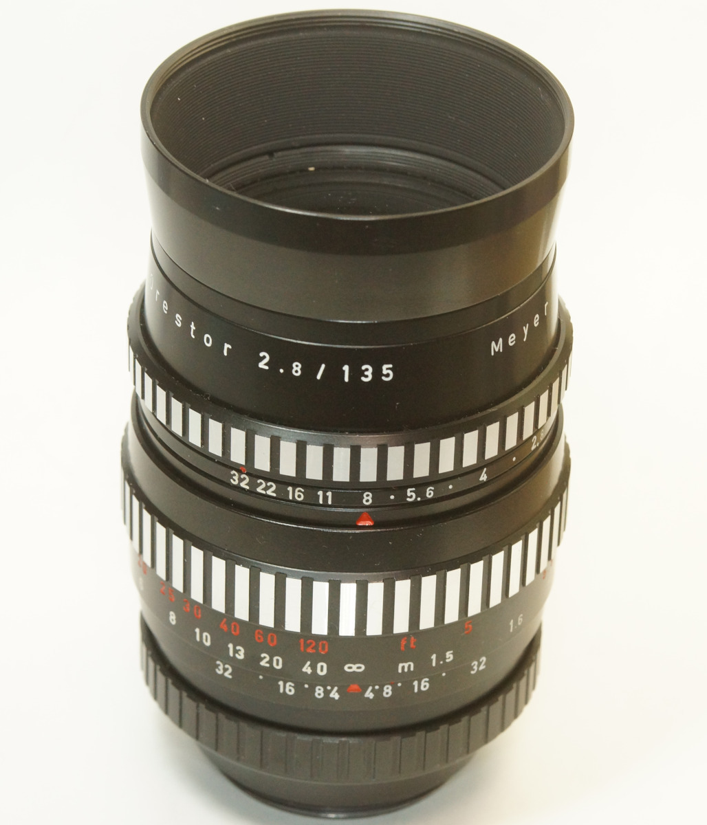 ドイツ製 Meyer-Optik Orestor 2.8/135 M42 10NB-933 ゼブラ 絞羽15枚